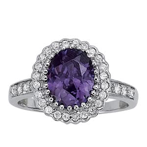 Color Rings Oval (1/4 ct. tw.) — View 1