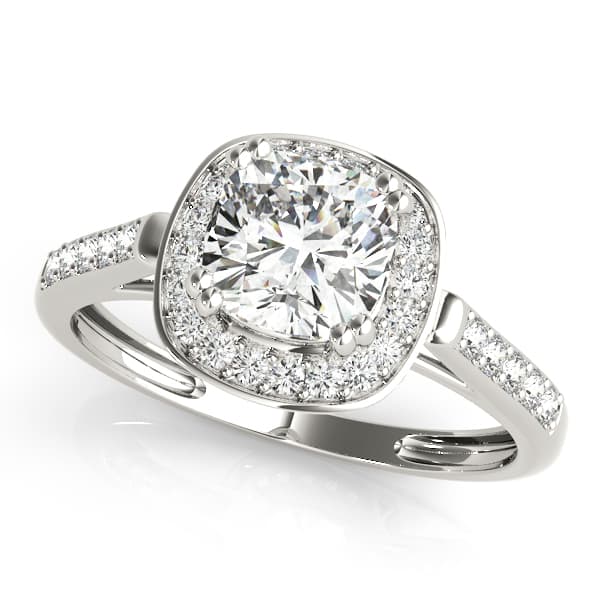 COLOR RINGS PRINCESS &amp; CUSHION in 10k White Gold