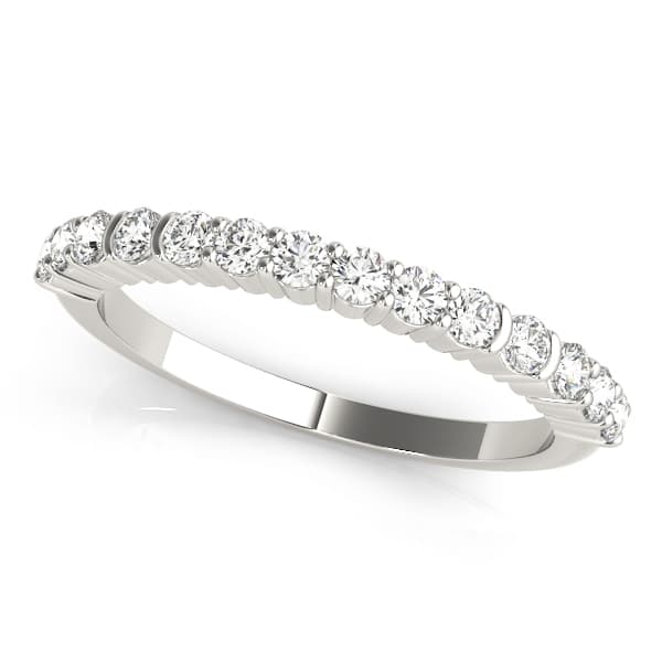 Single Row Prong Set Wedding Ring (0.42 ct. tw.) — View 1