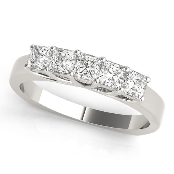 Wedding Bands Fancy Shape Princess — 1 CT (0.8 ct. tw.) — View 1