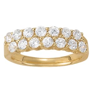 Double Row Fashion Wedding Band — 10 (1 1/4 ct. tw.) — View 1