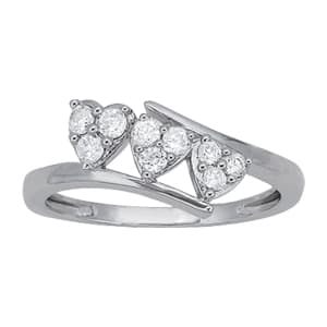 Diamond Fashion Heart Rings (0.3 ct. tw.) — View 1