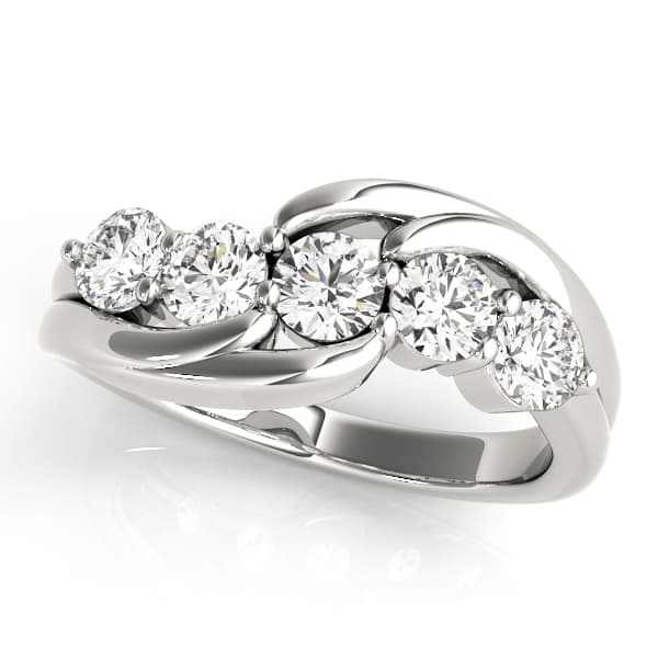 Wedding Bands Prong Set — 1/2 CT (1/2 ct. tw.) — View 1