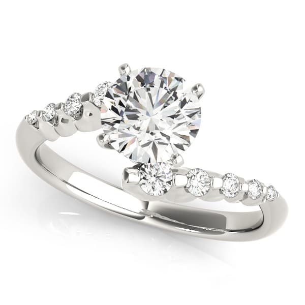 Engagement Rings Bypass — style 83852 in 10k White Gold