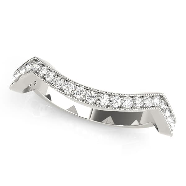 Wedding Bands Curved Bands (1/4 ct. tw.) — View 1