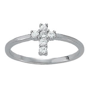 Religious Cross Fashion Ring (0.18 ct. tw.) — View 1
