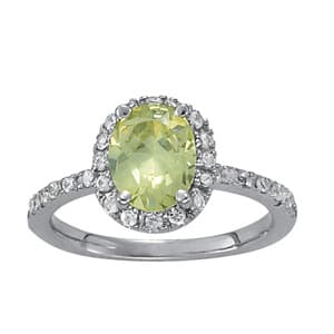 Oval-Cut Color Ring (0.28 ct. tw.) — View 1
