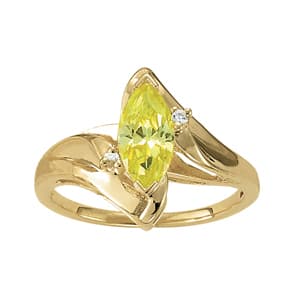 Bypass Marquise Shaped Color Rings (0.02 ct. tw.) — View 1