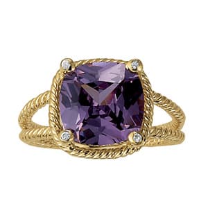 Princess Cut Color Ring (0.02 ct. tw.) — View 1