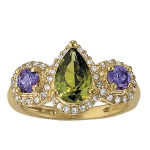 Color Rings Pear (0.72 ct. tw.) — View 1