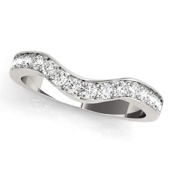 Prong in Channel Curved Band (1/3 ct. tw.) — View 1