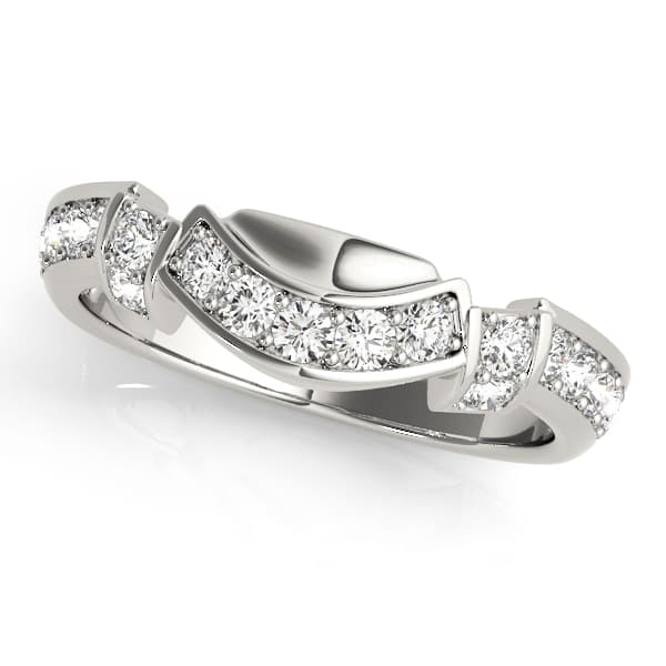 Curved Diamond Band (0.19 ct. tw.) — View 1