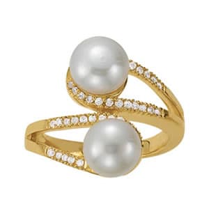 Color Rings Pearl (0.17 ct. tw.) — White Gold