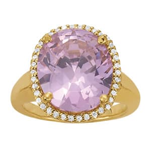 Oval Shaped Color Ring (0.19 ct. tw.) — View 1