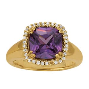 COLOR RINGS PRINCESS &amp; CUSHION (1/4 ct. tw.) — White Gold