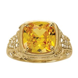 COLOR RINGS PRINCESS &amp; CUSHION (0.2 ct. tw.) — White Gold