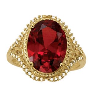Color Rings Oval (0.22 ct. tw.) — White Gold