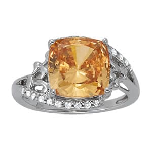 COLOR RINGS PRINCESS &amp; CUSHION (0.2 ct. tw.) — White Gold