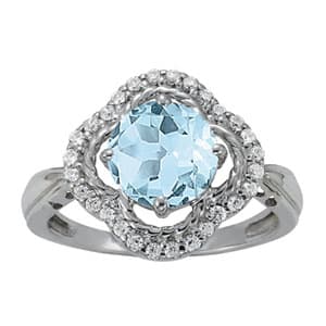 Color Rings Round (0.21 ct. tw.) — White Gold