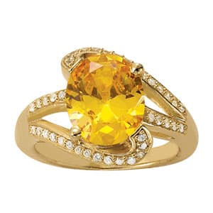 Color Rings Oval (0.2 ct. tw.) — White Gold