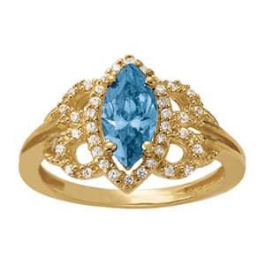 Color Rings Marquise (0.19 ct. tw.) — White Gold