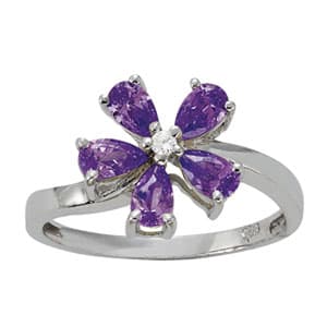 Color Rings Pear (0.02 ct. tw.)