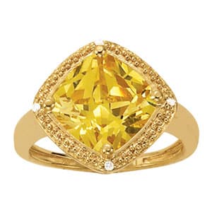 COLOR RINGS PRINCESS &amp; CUSHION (0.02 ct. tw.) — White Gold