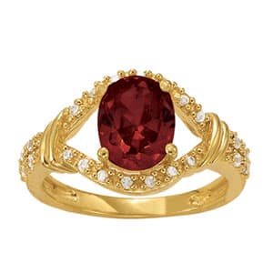 Color Rings Oval (0.16 ct. tw.) — White Gold