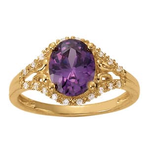 Color Rings Oval (0.1 ct. tw.) — White Gold