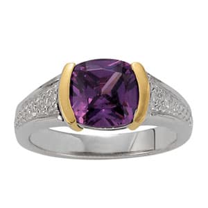 COLOR RINGS PRINCESS &amp; CUSHION (84219 ct. tw.) — White Gold