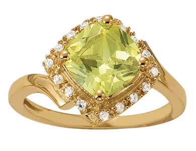 Princess Cut Color Ring (0.08 ct. tw.) — White Gold