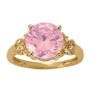 Color Rings Round (0.03 ct. tw.) — White Gold