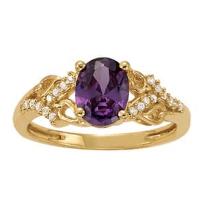 Color Rings Oval (0.1 ct. tw.) — White Gold