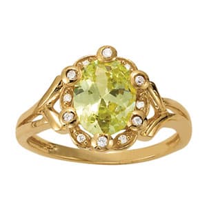 Color Rings Oval (0.08 ct. tw.) — White Gold