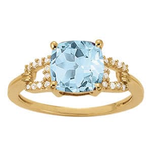 Princess Cut Color Ring (0.18 ct. tw.) — White Gold