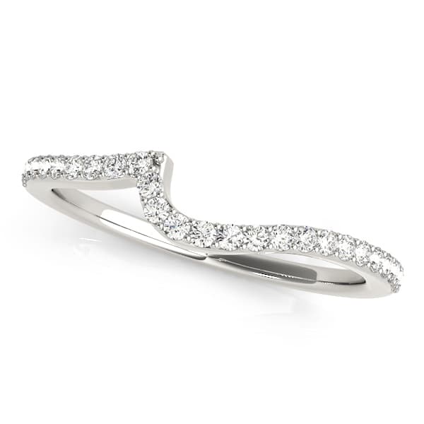 Single Row Curved Wedding Band (0.2 ct. tw.) — View 1