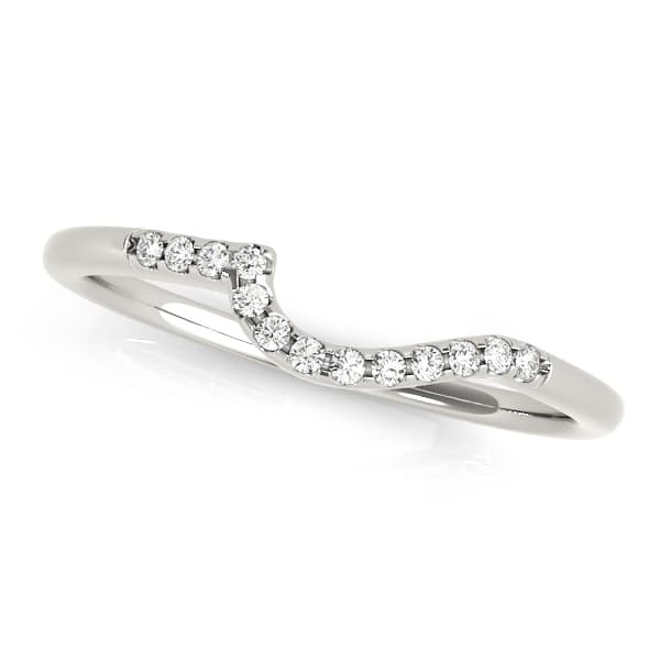 Curved Wedding Band (0.07 ct. tw.) — View 1