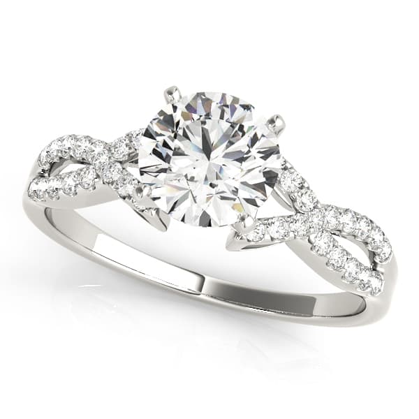 Split Shank Engagement Ring — style 84267 in 10k White Gold