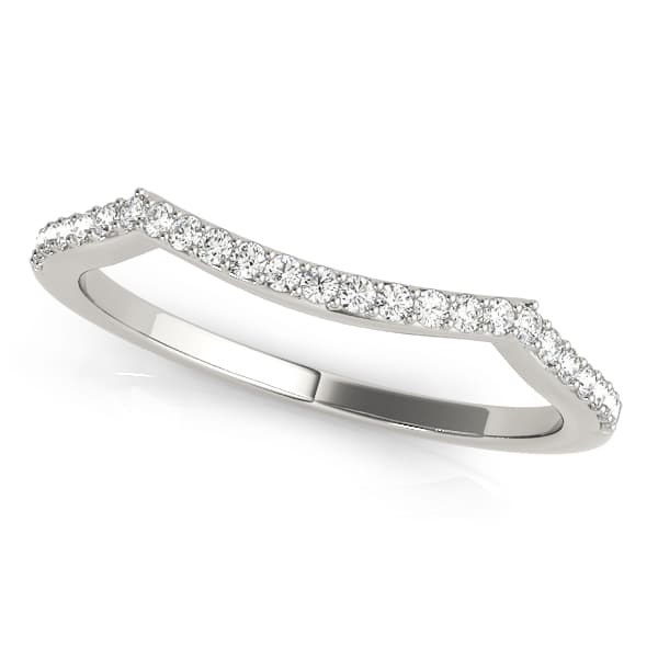 Curved Wedding Band (1/8 ct. tw.) — View 1