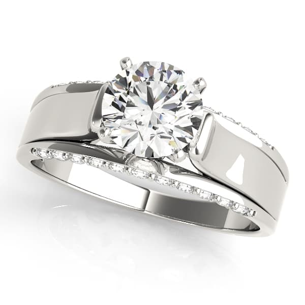 Engagement Rings Remounts — style 84299 in 10k White Gold