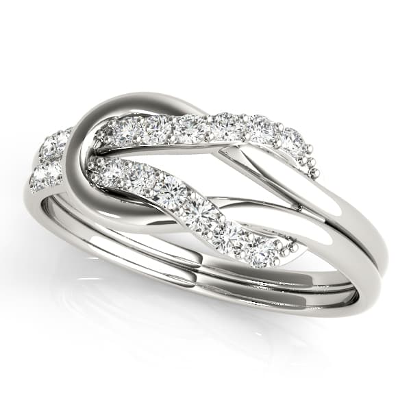 Diamond Love Knot Ring (1/4 ct. tw.) — View 1
