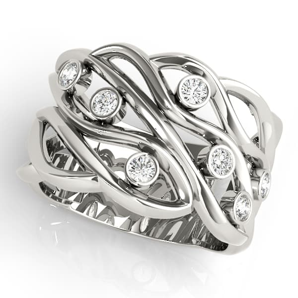 Bezel Set Filigree Fashion Ring (0.18 ct. tw.) — View 1