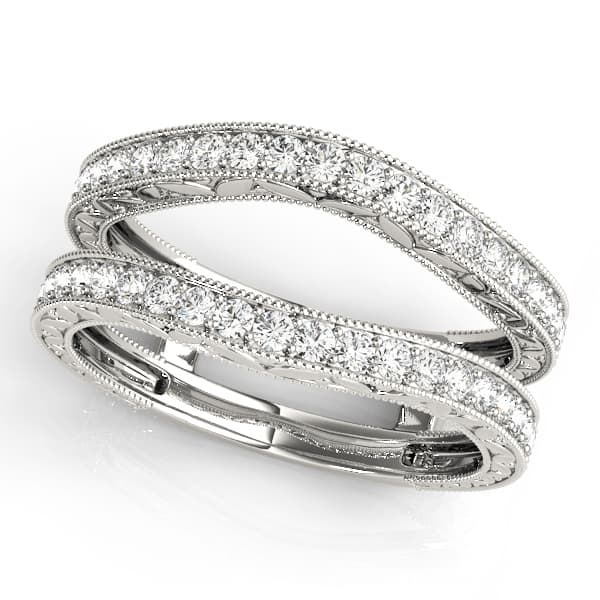 Wraps &amp; Inserts Filigree Wedding Bands (0.42 ct. tw.) — View 1