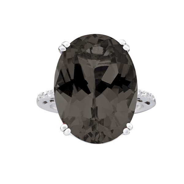 Double Prong Filigree Color Ring (0.07 ct. tw.) — View 1