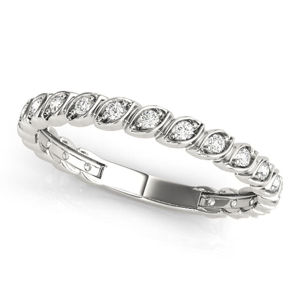 Prong Set Wedding Band (0.16 ct. tw.) — View 1