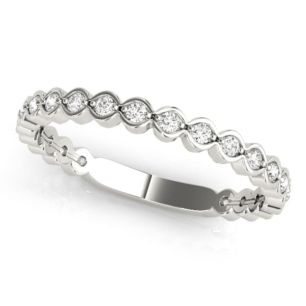 Scalloped Stackable Bezel Set Fashion Band (0.22 ct. tw.) — View 1