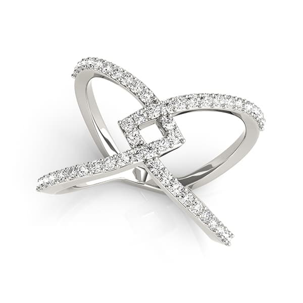 Multirow Split Shank Fashion Ring (1/2 ct. tw.) — View 1