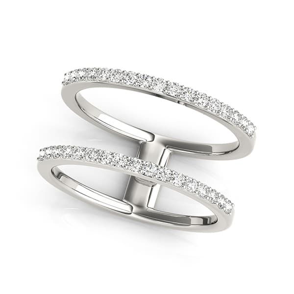 Wraps &amp; Inserts Open Concept Wedding Ring (1/3 ct. tw.) — View 1