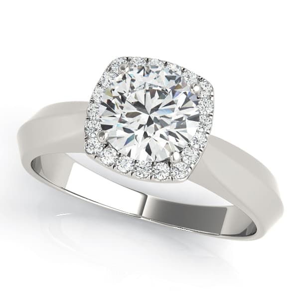 Engagement Rings Solitaires Any Sh in 10k White Gold