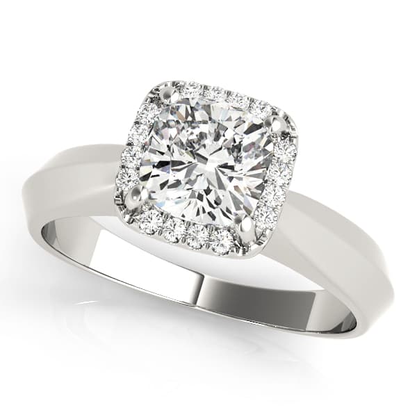 Engagement Rings Solitaires Any Sh in 10k White Gold